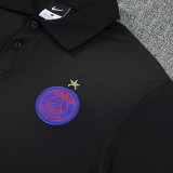26/27 PSG Black polo shirts pants suit