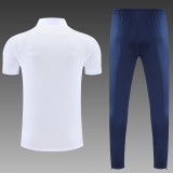 26/27 PSG White polo shirts pants suit