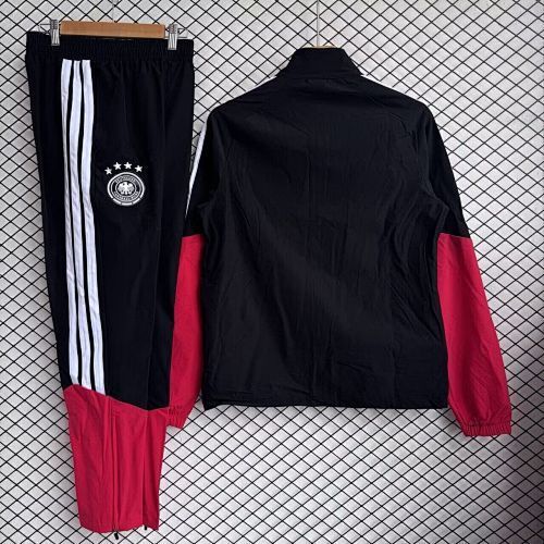 germany 26 black windbreaker tracksuit