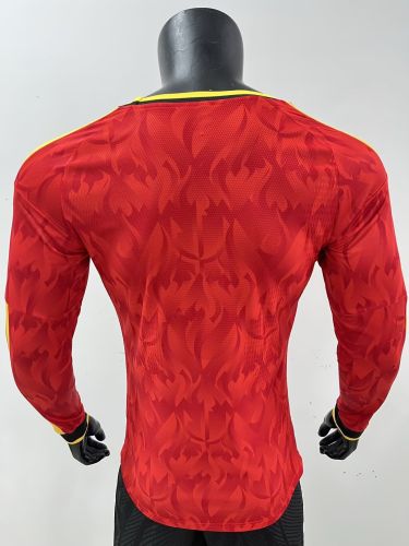 26/27 Belgium  Player Long-Sleeved Version Football Jersey