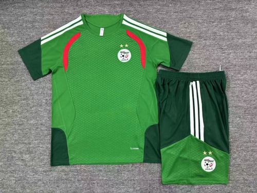 26/27 Algerian Football Team Uniform  Green Children's Set