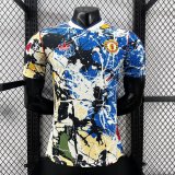 26/27 Man Utd  stone roses pre-match jersey（co-branded model）