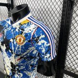 26/27 Man Utd  stone roses pre-match jersey（co-branded model）