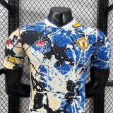 26/27 Man Utd  stone roses pre-match jersey（co-branded model）