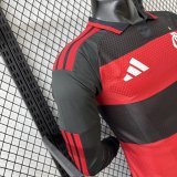 2026 Flamengo Home Long Sleeve   Player Version  Soccer Jersey