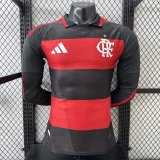 2026 Flamengo Home Long Sleeve   Player Version  Soccer Jersey