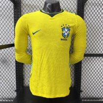 26/27 Brazil Home Long Sleeve Player Version Soccer Jersey 26/27 Brazil Home Long Sleeve Player Version Soccer Jersey