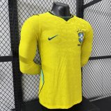 26/27 Brazil Home Long Sleeve  Player Version Soccer Jersey
