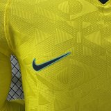26/27 Brazil Home Long Sleeve  Player Version Soccer Jersey