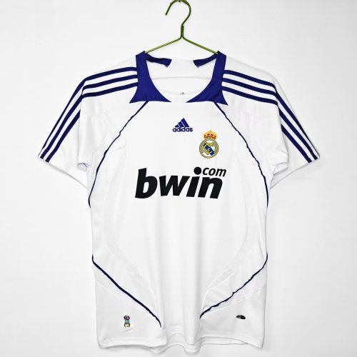 2007-08 season RMA Real Madrid Home Retro Jerseys soccer strip