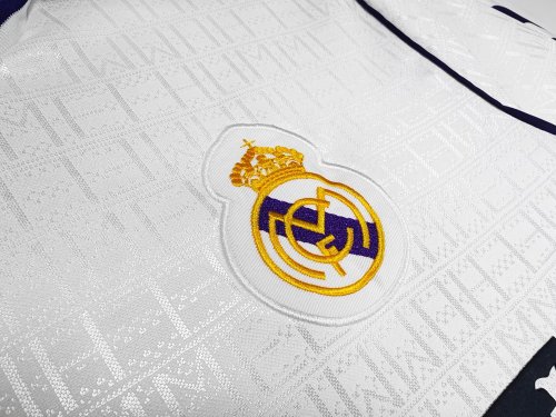 1988-90 season RMA Real Madrid Home Retro Jerseys soccer strip