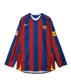 05/06  BAR Home player version Retrot Long Sleeve Soccer Jersey