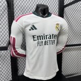2026 /27 RMA Real Madrid  Home  long sleeves Player Version Soccer Jersey