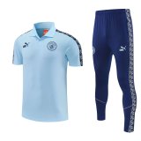26/27 Man City caeruleus  polo shirts pants suit