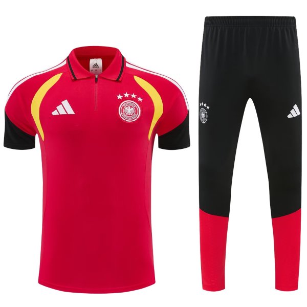 25/26 Germany red polo shirts pants suit