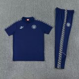 26/27 Man City royalblue polo shirts pants suit