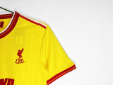 1985/86 season LIV 2nd Away yellow  Retro Soccer Jersey