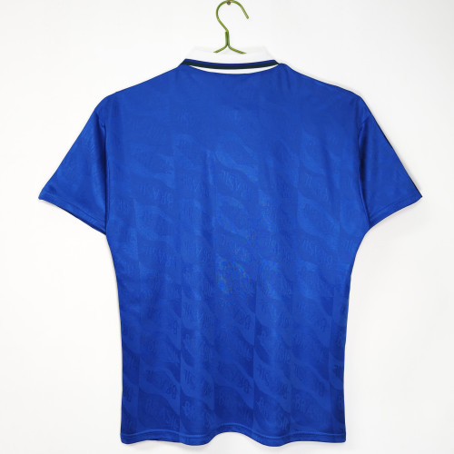 1992 Season Brazil  Blue Retro Soccer Jersey