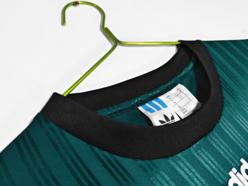 1985/1986 LIV Adidas Revival Green T-shirt Retro Soccer Jersey