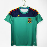 2010 Season Spain Away guardameta Retro Soccer Jersey