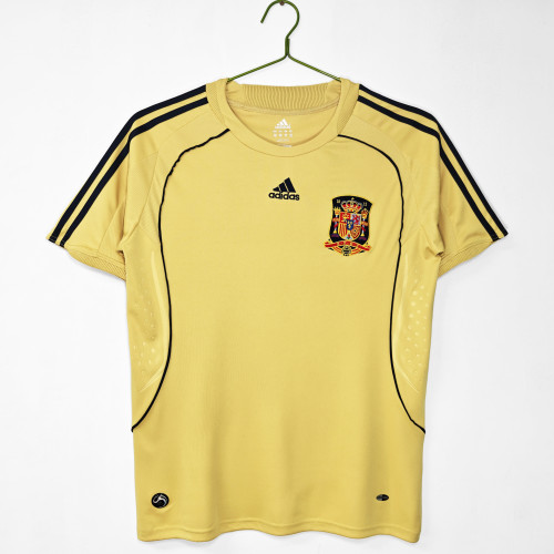2008 Season Spain Away Retro Soccer Jersey