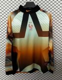 25/26 France Goalkeeper in orange Long Sleeve  Soccer Jersey
