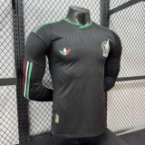 2026 Mexico 2nd  Away Long Sleeve  Player Version Soccer Jersey(长袖球员)