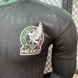 2026 Mexico 2nd  Away Long Sleeve  Player Version Soccer Jersey(长袖球员)