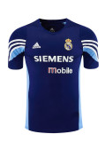 2003/04 RMA  Sapphire blue  Retro short-sleeved training shirt