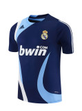 2007/08 RMA Sapphire blue Retro short-sleeved training shirt
