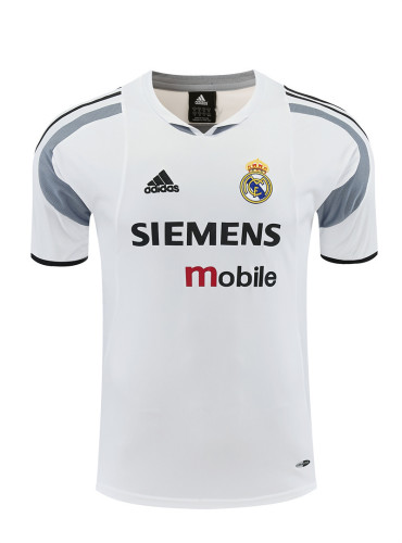 2004/05 RMA white  Retro short-sleeved training shirt