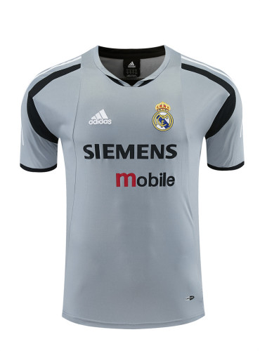 2004/05 RMA Grey  Retro short-sleeved training shirt