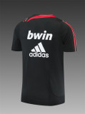 2007/08 ACM  black Retro short-sleeved training shirt
