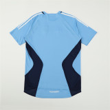 2005/06 RMA Light blue Retro short-sleeved training shirt