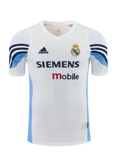 2003/04 RMA   white  Retro short-sleeved training shirt