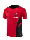2008/09 ACM  red Retro short-sleeved training shirt