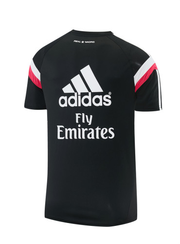 2014/15 RMA black Retro short-sleeved training shirt
