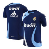 2007/08 RMA Sapphire blue Retro short-sleeved training shirt