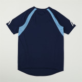 2003/04 RMA  Sapphire blue  Retro short-sleeved training shirt