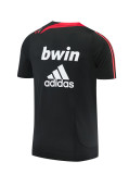 2007/08 ACM  black Retro short-sleeved training shirt