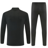 2026/27 LIV  All-black version   Adult long-sleeved, Half Pull , training suit set