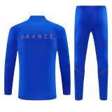 2026/27  France  Pastel blue  Adult long-sleeved, Half Pull , training suit set