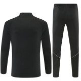 2026/27 ATM Black  Adult long-sleeved, Half Pull , training suit set