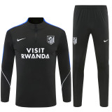 2026/27 ATM Black  Adult long-sleeved, Half Pull , training suit set
