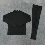 2026/27 LIV  All-black version   Adult long-sleeved, Half Pull , training suit set