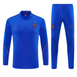 2026/27  France  Pastel blue  Adult long-sleeved, Half Pull , training suit set