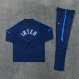 2026/27 INT Sapphire blue  Adult long-sleeved, Half Pull , training suit set