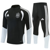 2026/27 Spain  Black  Adult long-sleeved, Half Pull , training suit set