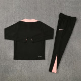 2026/27  France Black  Player version  Adult long-sleeved, Half Pull , training suit set