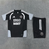 25/26  Inter Miami Black  Double zippers pockets Training Short Suit